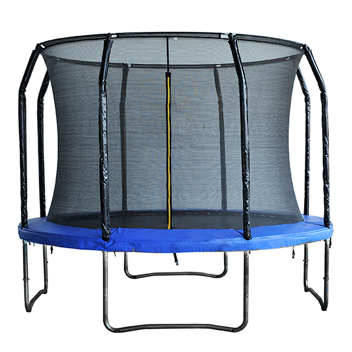 Air League 10ft Powder Coated Trampoline with Enclosure Blue
