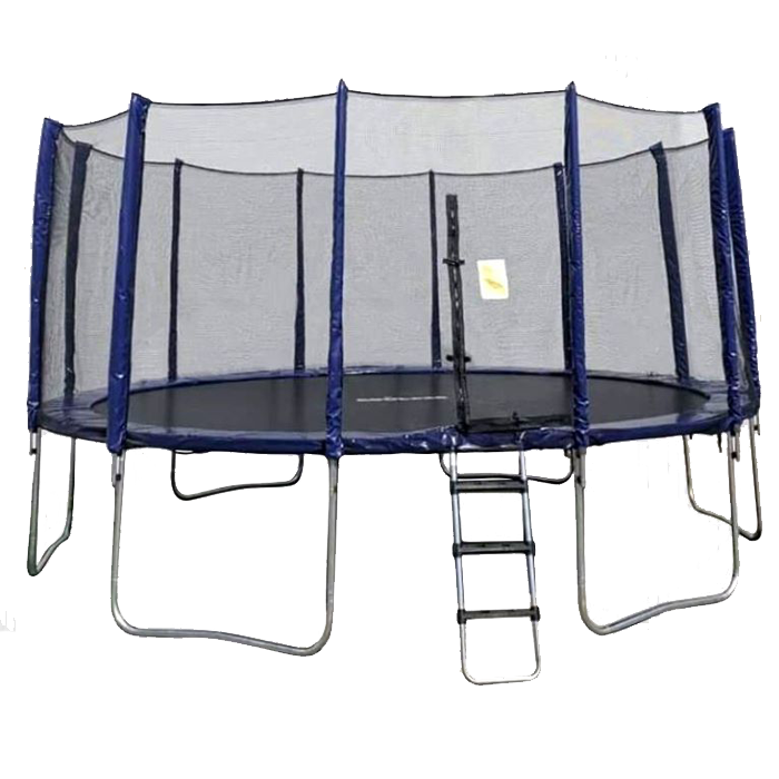 Big Air Boulder 16ft Round Trampoline with Enclosure
