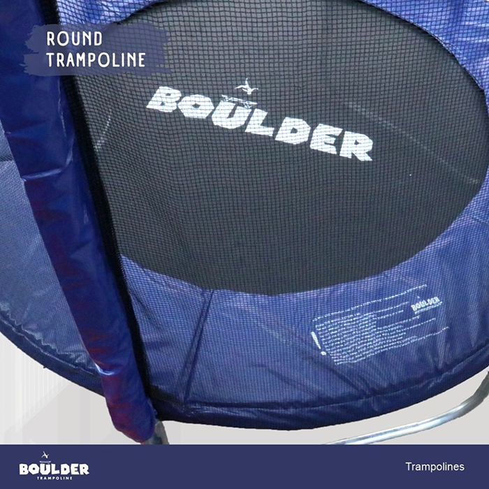 Big Air Boulder 16ft Round Trampoline with Enclosure