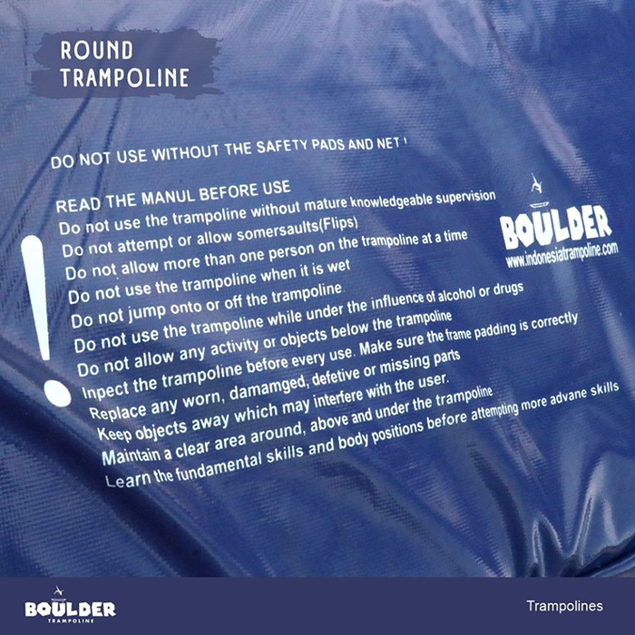 Big Air Boulder 14ft Round Trampoline with Enclosure