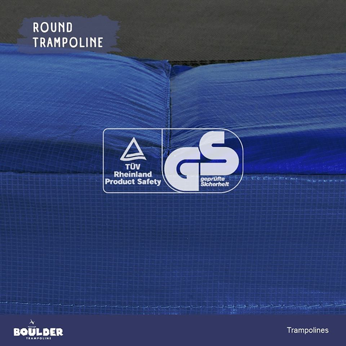 Big Air Boulder 16ft Round Trampoline with Enclosure