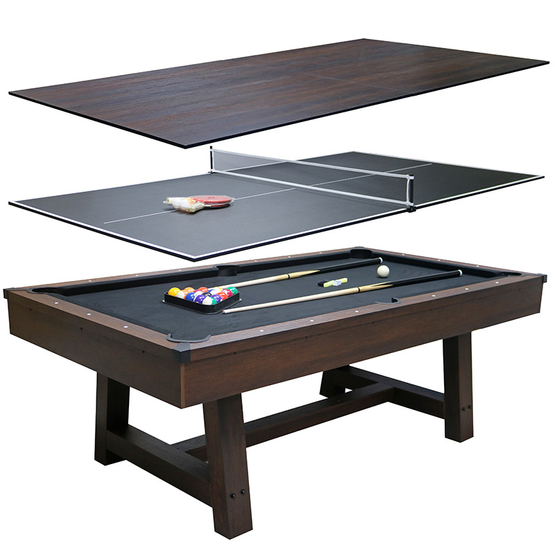 Walker and Simpson Deluxe 7ft Pool Table with Dinning Top and Table Tennis - Image 2