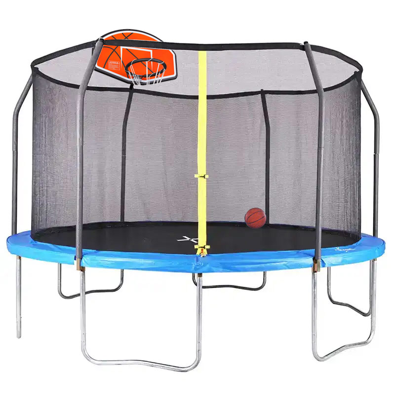 Big Air Universal 14ft Trampoline with Enclosure and Basketball Hoop