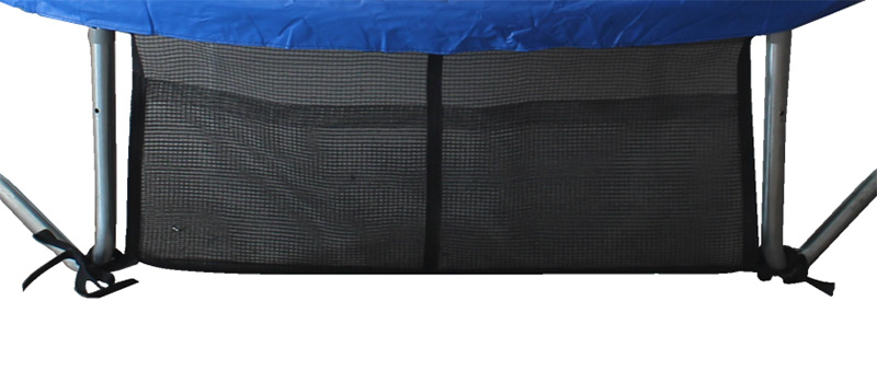 Air League Amigo 8ft Trampoline with Enclosure and Basketball Free Shoe Tidy & Ladder – Blue - Image 7