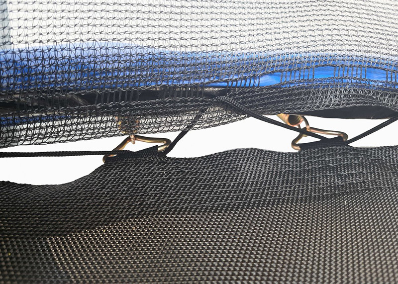 Air League Amigo 8ft Powder Coated Trampoline with Enclosure and Basketball Free Shoe Tidy & Ladder - Image 6