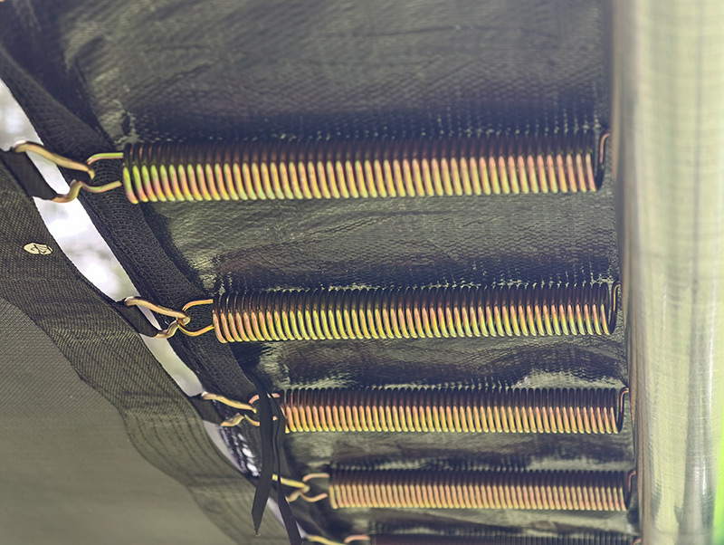 Big Air Bounce 5x7ft Rectangular Trampoline with Safety Enclosure Grey FREE Ladder & Basketball Game - Image 6