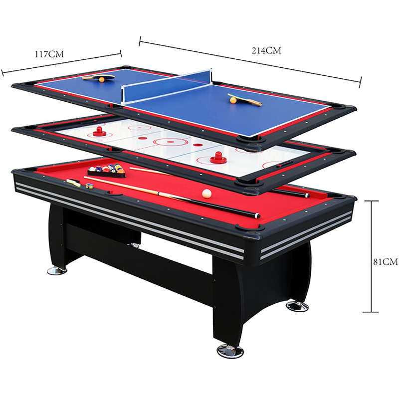 Walker and Simpson 7ft Gamesmaster 3 in 1 Deluxe in Black - Image 9