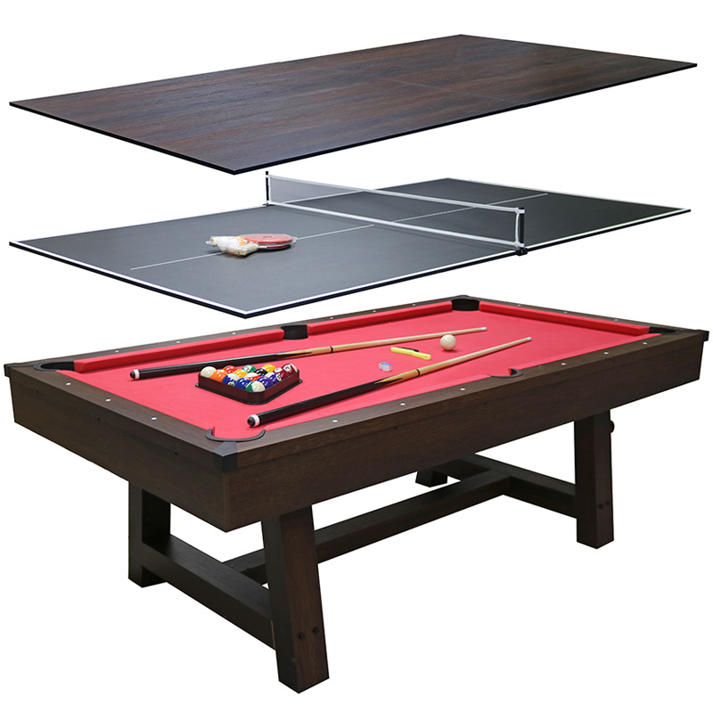 Walker and Simpson Deluxe 7ft Pool Table with Dinning Top and Table Tennis - Image 10