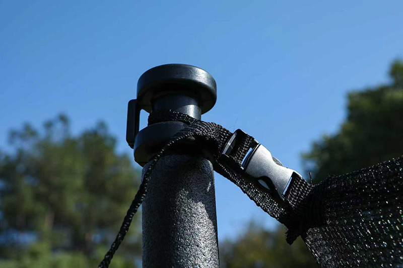 Big Air 8ft Trampoline & Safety Enclosure Free Shoe Tidy & Ladder – Green - Image 7