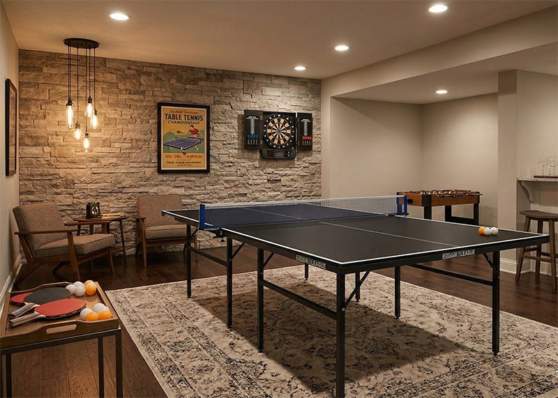 Air League Foldaway Indoor Table Tennis Table Black - Image 3